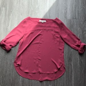 ✨3/$10✨ LOFT 3/4 length blouse